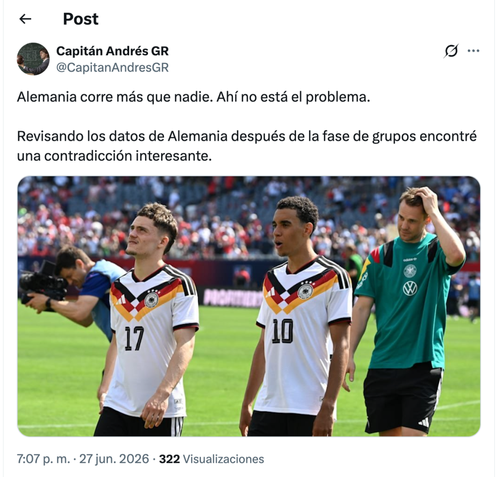 Alemania corre más que nadie. Ahí no está el&nbsp;problema.